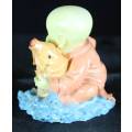 Little Monk Sitting with Fish - Bid Now!!!