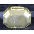 Octagonal Pill Box ( Made in India ) Brass - Bid Now!!!