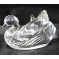 Miniature Glass Swan - Bid Now!!!