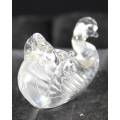 Miniature Glass Swan - Bid Now!!!