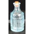 Miniature Light Blue Root Bitters Bottle with Stopper - Bid Now!!!