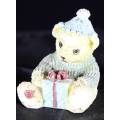 Little Bear Girl with Hat and Present - Bid Now!!!