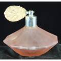 Vintage Orange Perfume Bottle with Atomizer - Bid Now!!!