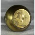 Miniature Brass - Bulbous Vase - Bid Now!!!