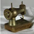 Miniature Brass - Sewing Machine - Bid Now!!!