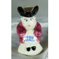 Toby Jug - Miniature - Maroon Jacket - Bid Now!