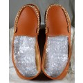 Rust Moccasin Style Shoe - Small Size 6 - Bid Now!