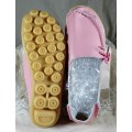 Dusty Pink Moccasin Style Shoe - Small Size 6 - Bid Now!