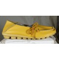 Mustard Moccasin Style Shoe - Small Size 7 - Bid Now!