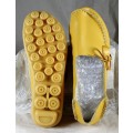 Mustard Moccasin Style Shoe - Small Size 7 - Bid Now!