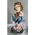 Little Girl With Lyre Harp - Bid Now!