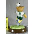 World Cup Soccer Bear on Stand- Bid Now!