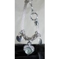 Quartz - Silver Bracelet Watch with Charms - A stunner! Bid now!!