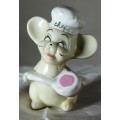 Vintage Porcelain Chef Mouse - BID NOW!!!