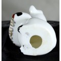 Vintage Porcelain Miniature Musician Pig - Playing the Accordion - BID NOW!!!