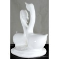 Pair of Porcelain Swans - Low Price!! - Bid Now!!!