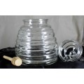 Glass Honey Pot - Low Price!! - Bid Now!!!
