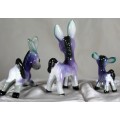 Porcelain Trio of Donkey`s - Low Price!! - Bid Now!!!