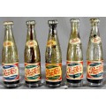 Miniature Glass Cold Drink Bottles - Set of 5 Pepsi - BID NOW!!!