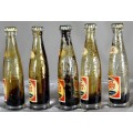 Miniature Glass Cold Drink Bottles - Set of 5 Pepsi - BID NOW!!!