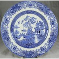Ironstone - Blue Willow Dinner Plate - Low Price!! - Bid Now!!!