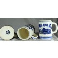 Set of 3 Delft Hand-painted Small Mugs - Low Price!! - Bid Now!!!