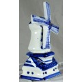 Blue & White Windmill - Low Price!! - Bid Now!!!