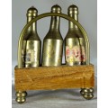 Miniature Brass Liquor Tantalus - Low Price - BID NOW!!