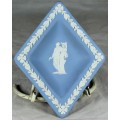 Blue Wedgwood - Jasper Ware - Trinket Bowl in Diamond Pattern - Low Price - BID NOW!!