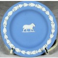 Blue Wedgwood - Jasper Ware - Display Plate with Ram - Low Price - BID NOW!!