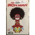 Invincible Iron Man #1 (2017) - 1st app. of Riri Williams as Ironheart - Skottie Young Variant