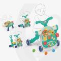 4 In 1 Multifunctional Baby First Walker & Activity Table  - Turquoise
