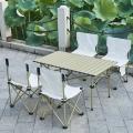 Folding Camping Table with 4 Chairs -