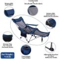 Foldable Camping Lounging Sleeper Recliner Chair - Blue