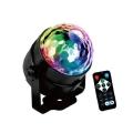 Activated Rotating Disco Ball Party Lights Strobe Light 3W RGB LED