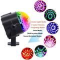 Activated Rotating Disco Ball Party Lights Strobe Light 3W RGB LED