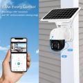 Sim Card 4G Solar Power Outdoor Intelligent Camera with 64GB SD Card