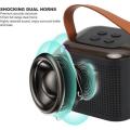 Bluetooth Karaoke Machine HiFi Stereo Retro Portable Speaker 2 Microphone