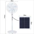 Fivestar White Indoor & Outdoor Solar Controlled Floor Fan