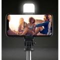 Foldable Selfie Stick Smartphone Holder Tripod LED Fill Light