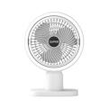 Desk Fan Cooling Mini Fan 3 Speeds Adjustment with light - White