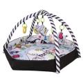 4 in 1 Newborn Baby Activity Gym Play Mat And Ball Pit - Black/White