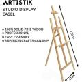 FA PLUS 120cm H Artist Easel, Professional Wooden Easel for Painting 120cm High Artist Easel, Adjust