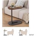 Small Oval C Shaped Coffee Table - Side Table - Bedside Sofa Side Stand Table