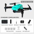 Drone dual camera height maintain positioning folding