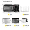 Breakfast Maker 9L With Oven Coffee Maker And Frying Pan 3 In 1