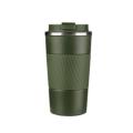 Insulated Travel Office Coffee Mug Stainless Steel Tumbler Cup 475ML - GREEN