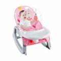 2-in-1 Baby Rocking Chair with Dinning Table Bedside Bell