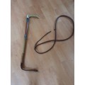 Vintage Lunge Whip with Antler Handle 1930s