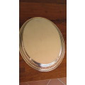 SET OF 5 SNACK DISHES ON SILVER TRAY